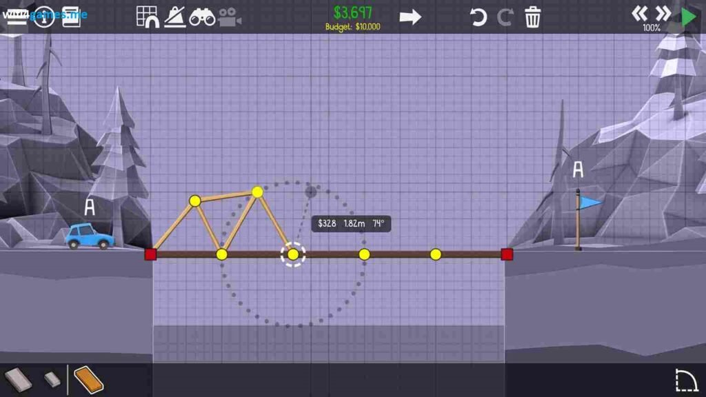 تحميل لعبة بناء الجسور Poly Bridge 2 للكمبيوتر
