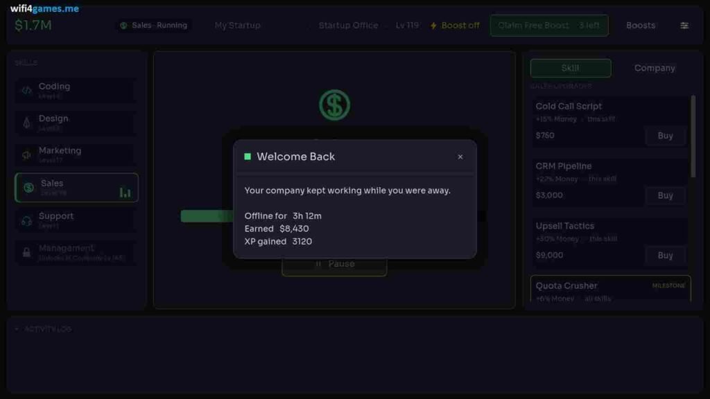 تحميل لعبة Idle Startup للكمبيوتر