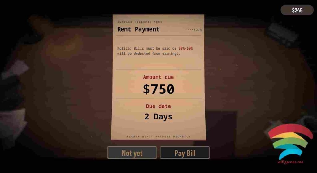 تحميل لعبة Bills Must Be Paid للكمبيوتر